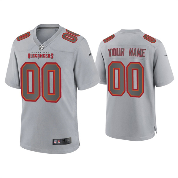 Men's Tampa Bay Buccaneers Active Player Custom Grey Atmosphere Fashion Stitched Game Jersey Men's Tampa Bay Buccaneers Active Player Custom Grey Atmosphere Fashion Stitched Game Jersey
